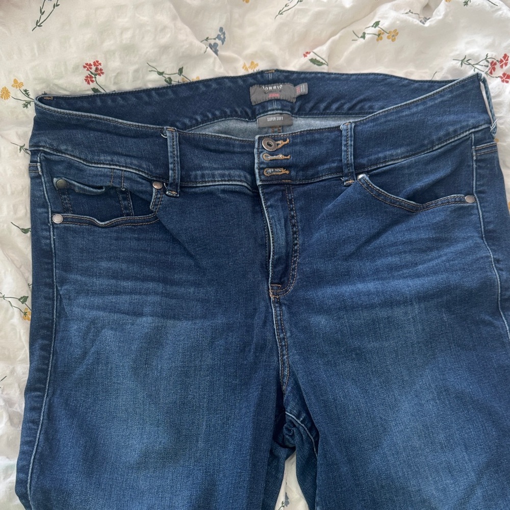 Torrid High Rise Medium Blue Jeans
